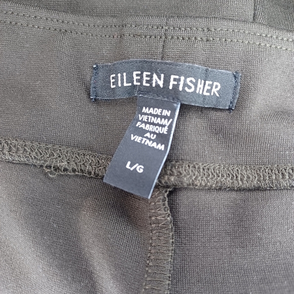 Eileen Fisher Dark Green pull-on pants - Picture 9 of 10